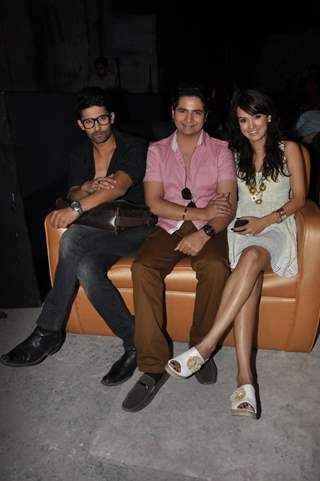 Ravi Dubey, Karan Mehra with Nisha Rawal at Nach Baliye Shriman & Shrimati