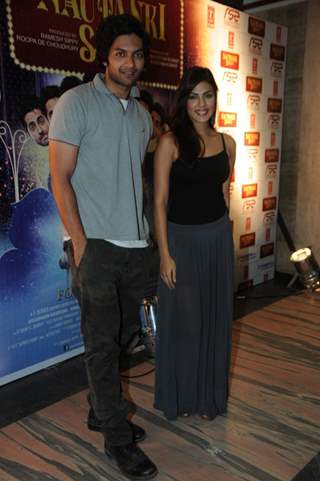 Ali Fazal with Rhea Chakraborty at Nautanki Saala special screening