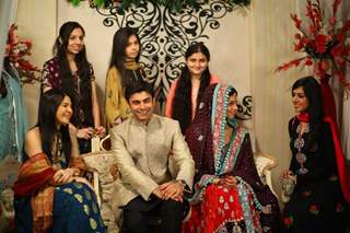 Fawad khan, Sanam saeed, Ayesha omar on the sets of zindagi gulzar hai