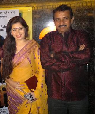 Deepali Syed and Jayant Gilatar at Premier of film Rannbhoomi