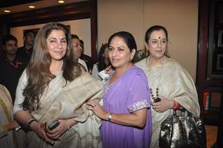 Dimple Kapadia, Anju Mahendroo and Poonam Sinha at the Unveiling of the Statue of Rajesh Khanna