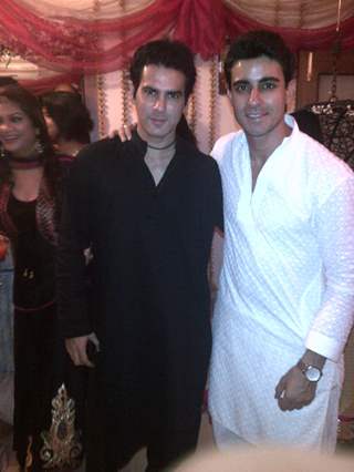 Amit Verma with Gautam Rode at Nikhil And Suhana Sinha's post Eid party