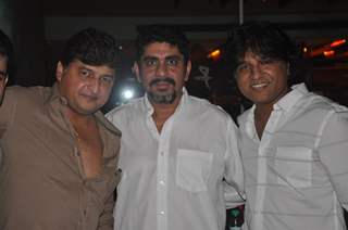 Rajan Shahi, Nikhil Sinha and Aatish Kapadia pose together for a picture