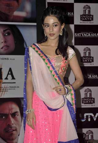 Amrita Rao at Satyagraha movie team during the promotion