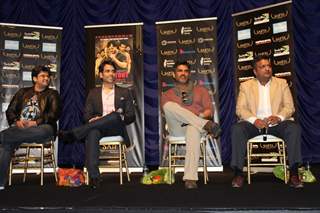 Milap Zaveri,Tusshar Kapoor,Suniel Shetty,Sanjay Gupta at the Screening of Shootout series at SAIFTA