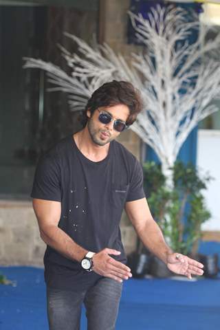 Shahid seemed in a jovial mood at the PHATA POSTER NIKLA HERO- press meet