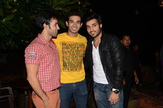 Karan Sharma, Anubhav Srivastav, Ankit Narang at Roopal Tyagi's Birthday Party