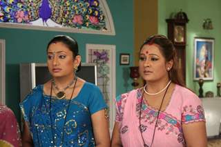 A still image of Parul and Alpa