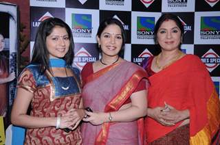 Shubha, Nanda and Pooja in the launch party of Ladies Special