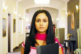 Ayesha Sharma looking shocked