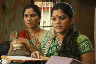 Sarla with Kokila looking tensed