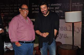 Satish Shah and Sunny Deol at the Special Screening of film Singh Saab The Great
