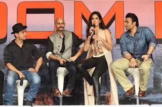 Katrina addresses the Dhoom 3 Press Conference