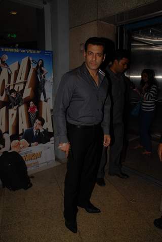 Salman Khan was seen at the Special Screening of Jai Ho