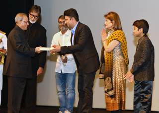 'Bhootnath Returns' team at Rashtrpati Bhavan