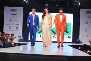 The cast of Purani Jeans at the charity fashion show 'Ramp for Champs'