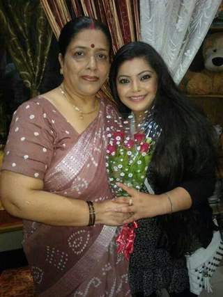 Divya Bhhatnagar with her Mother