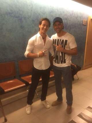 Tiger Shroff with Hrithik Roshan