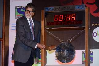 Amitabh Bachchan rings the bell at BSE as Sony TV Launches the promo and poster of 'Yudh'