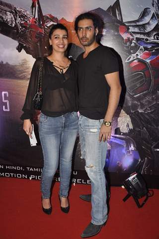 Mink and Punnu Brar were seen at Transformers Age of Extinction Premiere