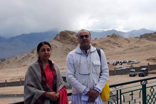 Deepti Naval with Rajit Kapoor at Ladakh Film Festival