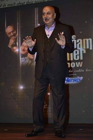 Anupam Kher at the Press Meet of The Anupam Kher Show