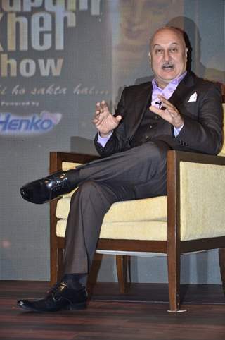 Anupam Kher at the Press Meet of The Anupam Kher Show