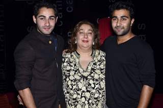 Armaan Jain with his mom and brother at the Special Screening of Lekar  Hum Deewana Dil