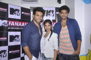 Rithvik, Raatan and Karan at the Press Meet of MTV Fannah
