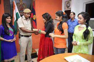 Shastri Sisters celebrate Rakshabandhan with the Delhi Police Force