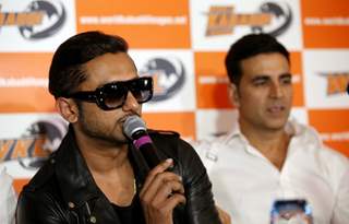 Honey Singh addresses the media at the Launch of World Kabaddi League in London