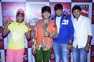 Bhavya Gandhi with friends at the SAB Ke Anokhe Awards