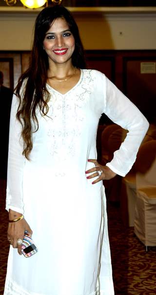 Tanisha Singh was at the Launch of Star Studded National Anthem by Film Maker Raajeev Walia