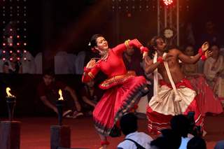 Isha Sharvani performs at the Dahi Handi Celebration in Mumbai