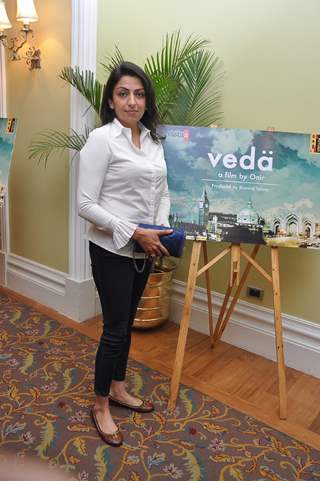 Bhavna Talwar poses for the camera at the Mahurat of the Movie 'Veda'