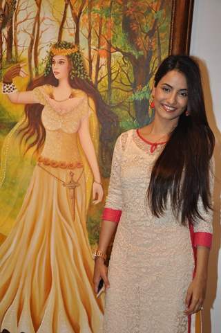 Twinkle Bajpai at the Inaugration of Dr. Seema Chaudhary and Nitin Chaudhary's art show