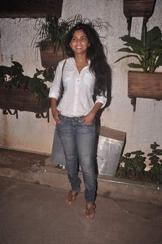 Usha Jadhav poses for the media at the Special Screening of Sonali Cable