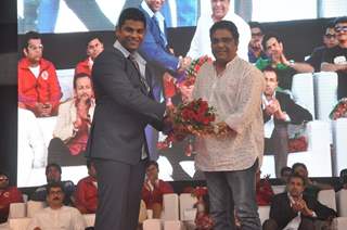 Zakir Hussain felicitated at the Music Launch of Badlapur Boys