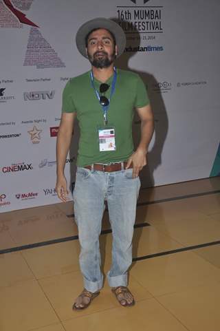 Chandan Roy Sanyal poses for the media at the 16th MAMI Film Festival Day 3