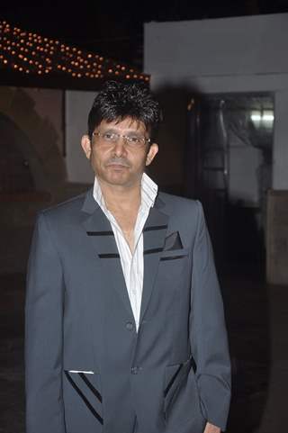 Kamal R Khan poses for the media at the Launch of his Box Office Website