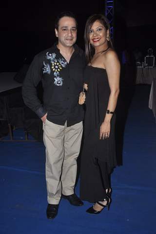 Mihir Mishra and Maninee De Mishra pose for the media at a Dance Competition