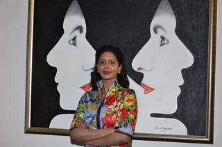 Bhairavi Goswami poses for the media at a Special Art Show Preview