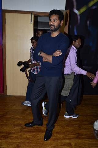 Prabhu Deva poses for the media on the Sets of KBC 8