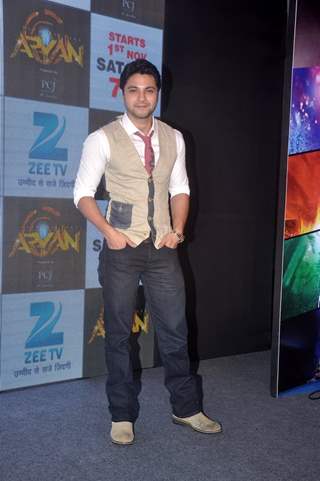 Mishal Raheja poses for the media at the Launch of Mahrakshak Aryan