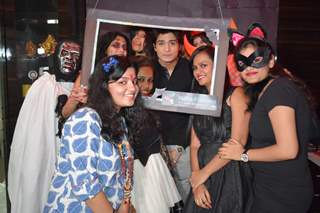 Parv Kaila poses with India Forums Team at the Halloween Bash