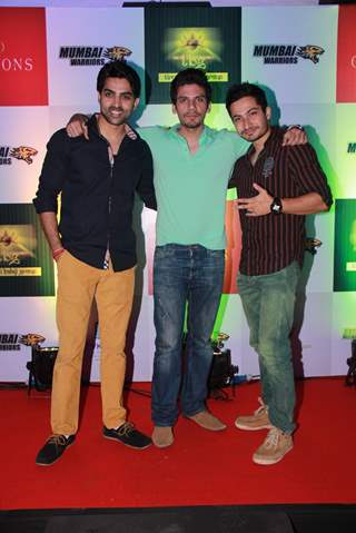 Adhvik Mahajan, Vipul Gupta and Kunal Pant at the Launch of BCL Team Mumbai Warriors