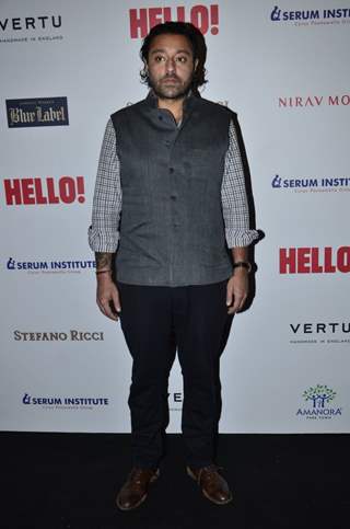 Vikram Chatwal poses for the media at Hello! Hall of Fame