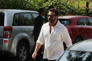 Shahbaz Khan was snapped at the Last Rites for Ravi Chopra