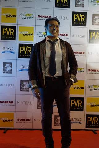 Govinda poses for the media at the Premier of Happy Ending in Delhi