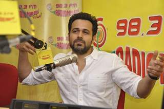 Emraan Hashmi snapped at the Promotions of Ungli at Radio Mirchi Studio